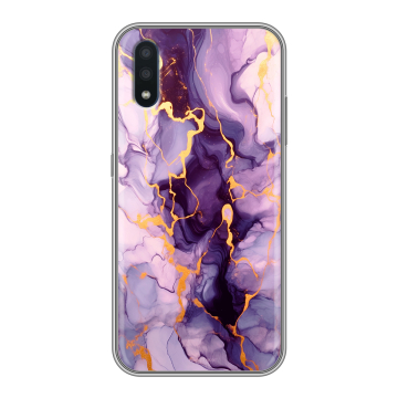Силиконовый чехол на Samsung Galaxy M01 с принтом Мрамор