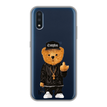 Силиконовый чехол на Samsung Galaxy M01 с принтом Плюшевый медведь Силиконовый чехол на Samsung Galaxy M01 с принтом Плюшевый медведь