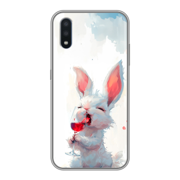 Силиконовый чехол на Samsung Galaxy M01 с принтом кролик зайчик Силиконовый чехол на Samsung Galaxy M01 с принтом кролик зайчик