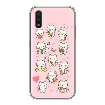 Силиконовый чехол на Samsung Galaxy M01 с принтом Hello Kitty Хелоу Кити Силиконовый чехол на Samsung Galaxy M01 с принтом Hello Kitty Хелоу Кити
