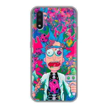 Силиконовый чехол на Samsung Galaxy M01 с принтом Рик и Морти Rick Morty Силиконовый чехол на Samsung Galaxy M01 с принтом Рик и Морти Rick Morty