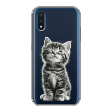 Силиконовый чехол на Samsung Galaxy M01 с принтом Котенок Силиконовый чехол на Samsung Galaxy M01 с принтом Котенок