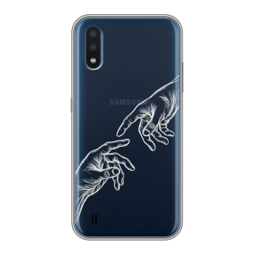 Силиконовый чехол на Samsung Galaxy M01 с принтом Сотворение мира Силиконовый чехол на Samsung Galaxy M01 с принтом Сотворение мира