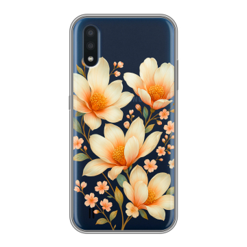 Силиконовый чехол на Samsung Galaxy M01 с принтом Цветы Силиконовый чехол на Samsung Galaxy M01 с принтом Цветы