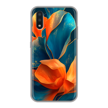 Силиконовый чехол на Samsung Galaxy M01 с принтом Цветы Силиконовый чехол на Samsung Galaxy M01 с принтом Цветы