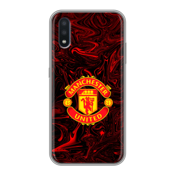 Силиконовый чехол на Samsung Galaxy M01 с принтом Manchester United Силиконовый чехол на Samsung Galaxy M01 с принтом Manchester United