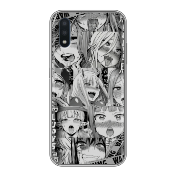 Силиконовый чехол на Samsung Galaxy M01 с принтом Ahegao Ахегао Аниме Силиконовый чехол на Samsung Galaxy M01 с принтом Ahegao Ахегао Аниме
