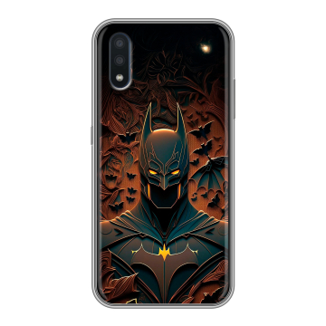 Силиконовый чехол на Samsung Galaxy M01 с принтом Batman Бэтмен Силиконовый чехол на Samsung Galaxy M01 с принтом Batman Бэтмен