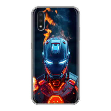 Силиконовый чехол на Samsung Galaxy M01 с принтом IronMan Железный человек Силиконовый чехол на Samsung Galaxy M01 с принтом IronMan Железный человек