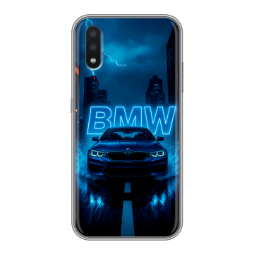 Силиконовый чехол на Samsung Galaxy M01 с принтом BMW БМВ