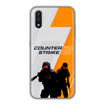 Силиконовый чехол на Samsung Galaxy M01 с принтом Counter Strike Силиконовый чехол на Samsung Galaxy M01 с принтом Counter Strike