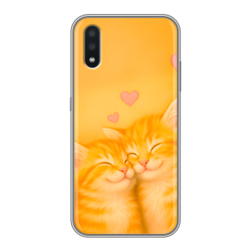 Силиконовый чехол на Samsung Galaxy M01 с принтом Милые котята Силиконовый чехол на Samsung Galaxy M01 с принтом Милые котята