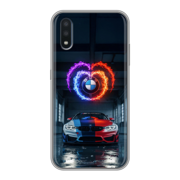Силиконовый чехол на Samsung Galaxy M01 с принтом BMW БМВ Силиконовый чехол на Samsung Galaxy M01 с принтом BMW БМВ