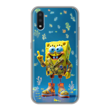 Силиконовый чехол на Samsung Galaxy M01 с принтом Спанч боб Спанчбоб Силиконовый чехол на Samsung Galaxy M01 с принтом Спанч боб Спанчбоб