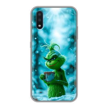 Силиконовый чехол на Samsung Galaxy M01 с принтом Новый год гринч Силиконовый чехол на Samsung Galaxy M01 с принтом Новый год гринч