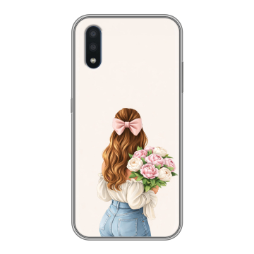 Силиконовый чехол на Samsung Galaxy M01 с принтом женский Силиконовый чехол на Samsung Galaxy M01 с принтом женский