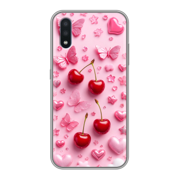 Силиконовый чехол на Samsung Galaxy M01 с принтом для девочек
