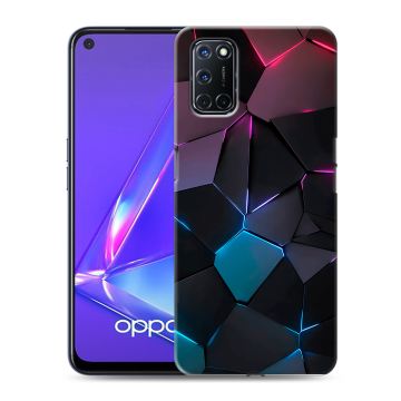 Силиконовый чехол на OPPO A52 с принтом Геометрия неона Силиконовый чехол на OPPO A52 с принтом Геометрия неона