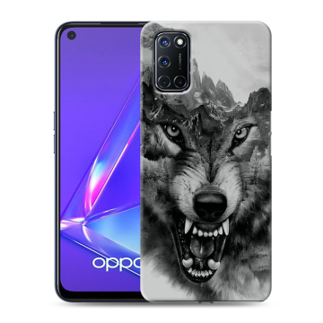 Силиконовый чехол на OPPO A52 с принтом Волк Силиконовый чехол на OPPO A52 с принтом Волк