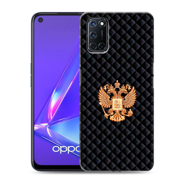 Силиконовый чехол на OPPO A52 с принтом Герб России принт