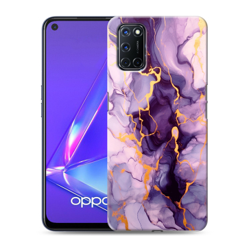 Силиконовый чехол на OPPO A52 с принтом Мрамор