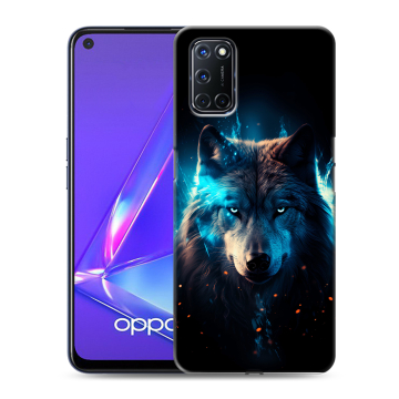 Силиконовый чехол на OPPO A52 с принтом Волк ночной Силиконовый чехол на OPPO A52 с принтом Волк ночной