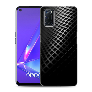 Силиконовый чехол на OPPO A52 с принтом Текстура металла