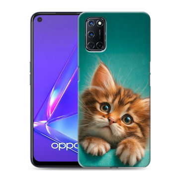 Силиконовый чехол на OPPO A52 с принтом котенок