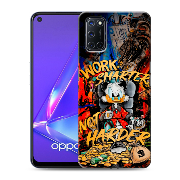 Силиконовый чехол на OPPO A52 с принтом Дональд Дак Деньги