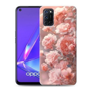 Силиконовый чехол на OPPO A52 с принтом Розовые розы Силиконовый чехол на OPPO A52 с принтом Розовые розы