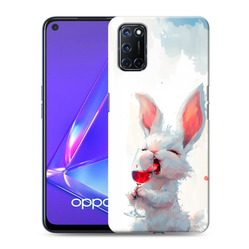 Силиконовый чехол на OPPO A52 с принтом кролик зайчик Силиконовый чехол на OPPO A52 с принтом кролик зайчик