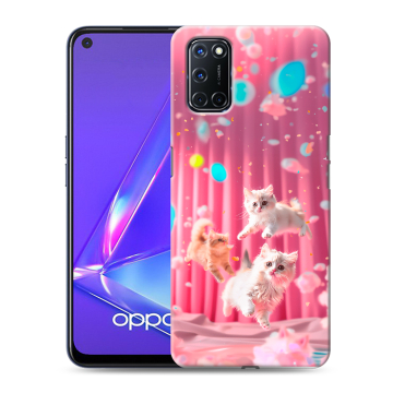 Силиконовый чехол на OPPO A52 с принтом милые котики