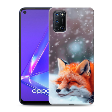 Силиконовый чехол на OPPO A52 с принтом лиса Силиконовый чехол на OPPO A52 с принтом лиса