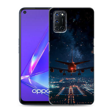 Силиконовый чехол на OPPO A52 с принтом самолет Силиконовый чехол на OPPO A52 с принтом самолет