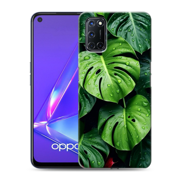 Силиконовый чехол на OPPO A52 с принтом Листья Силиконовый чехол на OPPO A52 с принтом Листья