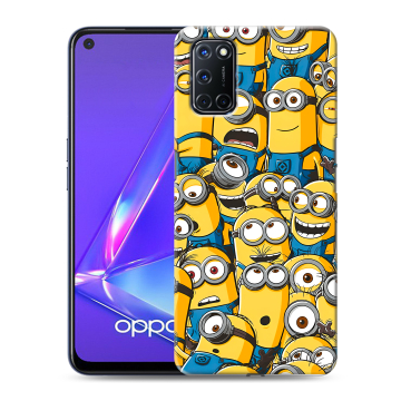 Силиконовый чехол на OPPO A52 с принтом Миньоны