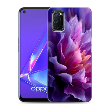 Силиконовый чехол на OPPO A52 с принтом женский цветы