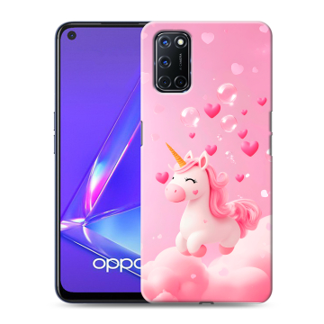 Силиконовый чехол на OPPO A52 с принтом Единорог