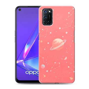 Силиконовый чехол на OPPO A52 с принтом Розовый космос