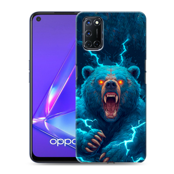 Силиконовый чехол на OPPO A52 с принтом Медведь