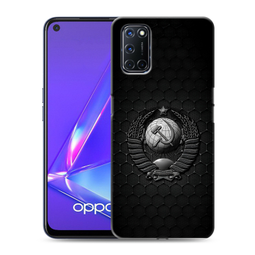 Силиконовый чехол на OPPO A52 с принтом Герб Флаг СССР Силиконовый чехол на OPPO A52 с принтом Герб Флаг СССР