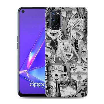 Силиконовый чехол на OPPO A52 с принтом Ahegao Ахегао Аниме