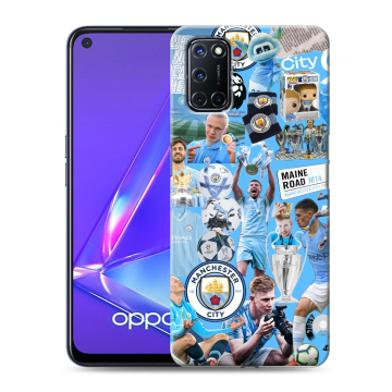 Силиконовый чехол на OPPO A52 с принтом Man City Манчестер Сити
