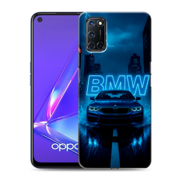 Силиконовый чехол на OPPO A52 с принтом BMW БМВ