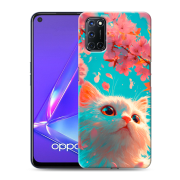 Силиконовый чехол на OPPO A52 с принтом Красивый кот