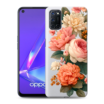 Силиконовый чехол на OPPO A52 с принтом цветы