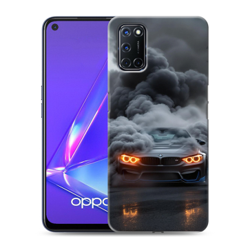 Силиконовый чехол на OPPO A52 с принтом BMW БМВ