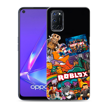 Силиконовый чехол на OPPO A52 с принтом Roblox Роблокс