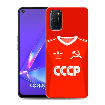 Силиконовый чехол на OPPO A52 с принтом Флаг Герб СССР