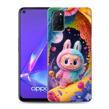 Силиконовый чехол на OPPO A52 с принтом Labubu Лабубу Силиконовый чехол на OPPO A52 с принтом Labubu Лабубу